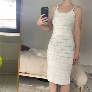 NWT SOLID & STRIPED “Toni” Vacation Dress in Marshmallow Gingham, Medium